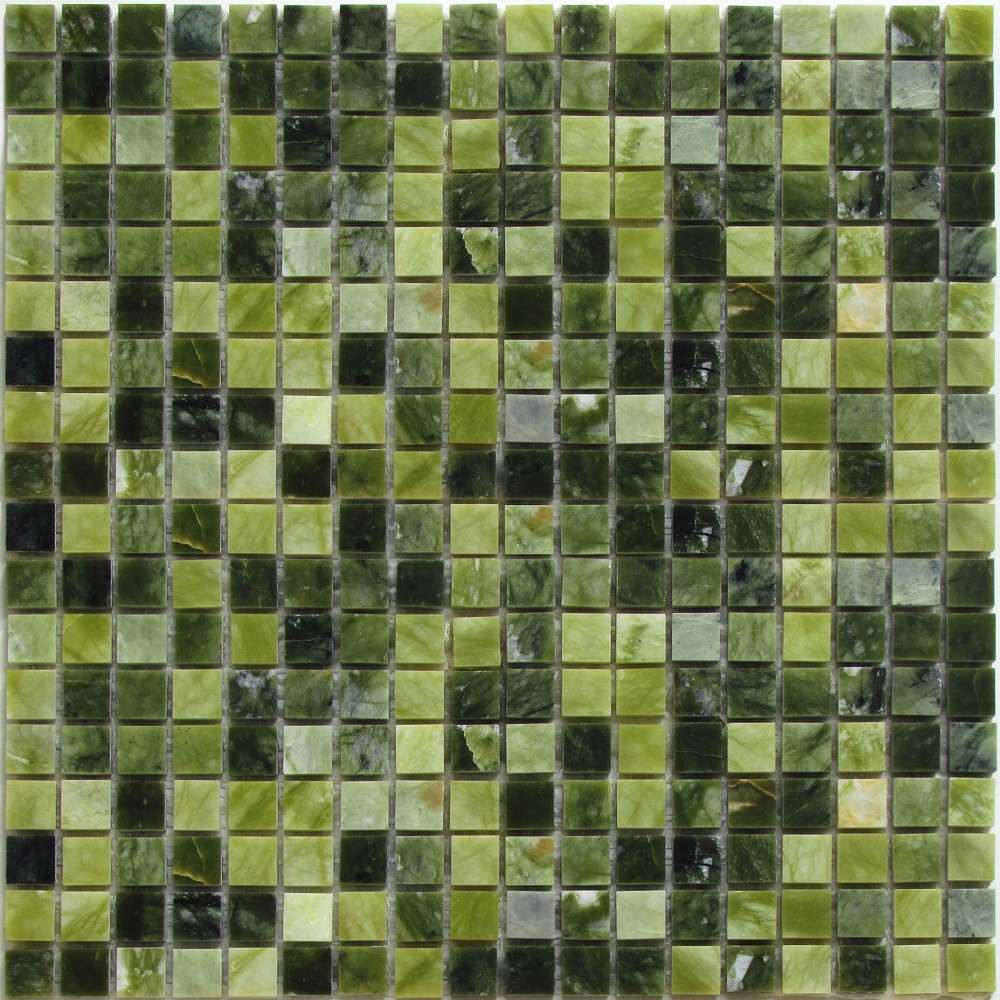 Мозаика Bonaparte Bonaparte Sydney-15, цвет зелёный, поверхность полированная, квадрат, 305x305