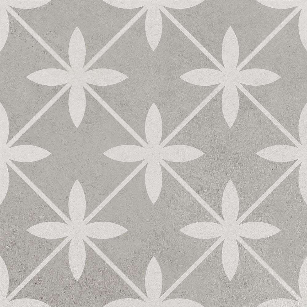 Керамическая плитка Creto Pixel 5 01-10-4-15-00-06-4221, цвет белый серый, поверхность матовая, квадрат, 200x200