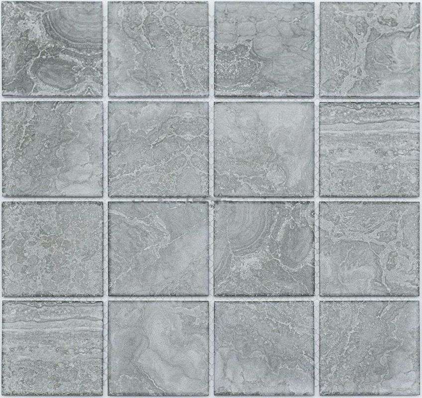 Мозаика NS Mosaic PR7373-38, цвет серый, поверхность матовая, квадрат, 306x306
