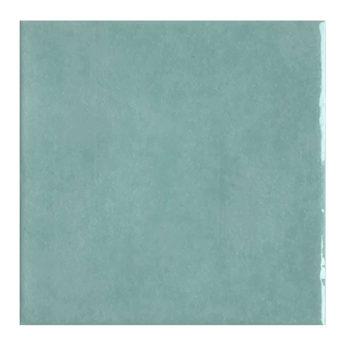 Керамическая плитка El Barco Patine Turquesa, цвет бирюзовый, поверхность глянцевая, квадрат, 150x150