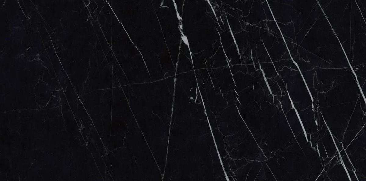 Керамогранит FMG Black Marquinia Lucidato LU628338, цвет чёрный, поверхность полированная, прямоугольник, 600x1200