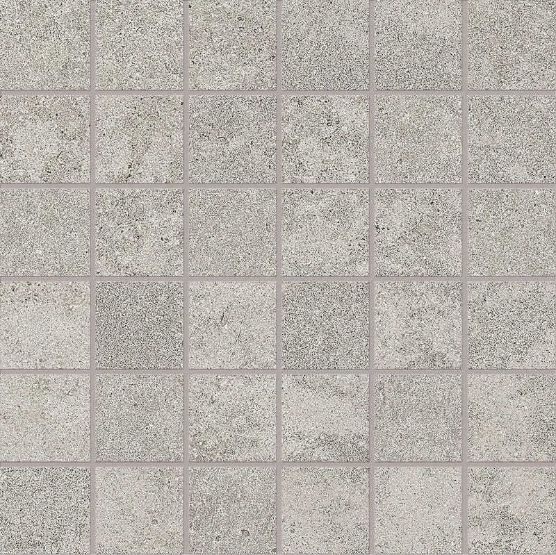 Мозаика Provenza Re-Play Concrete Mosaico 5X5 Grey EKGC, цвет серый, поверхность матовая, квадрат, 300x300