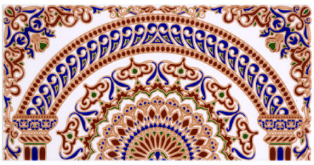 Керамическая плитка CAS Azahar, цвет коричневый, поверхность глянцевая, прямоугольник, 140x280