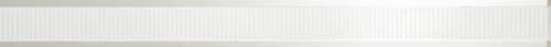Бордюры Cedam Lustri List Easy Bianco Lucido, цвет белый, поверхность глянцевая, прямоугольник, 40x500