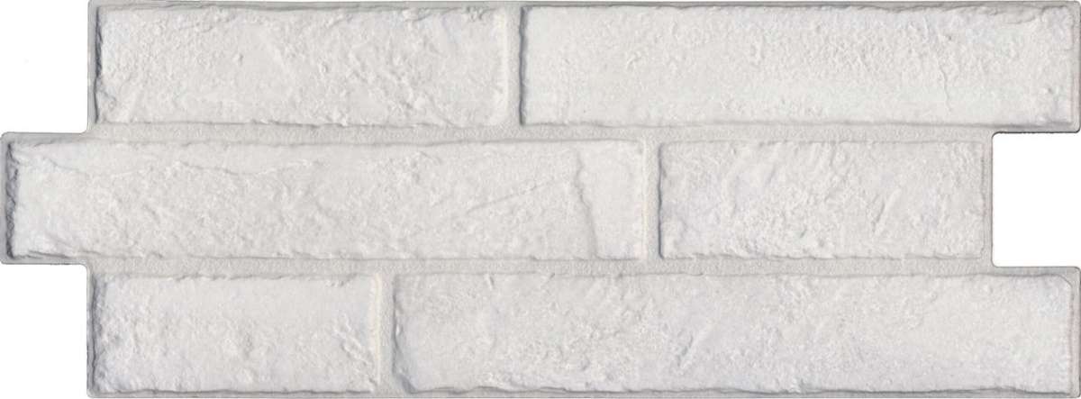 Керамогранит Keradom Argille Bianco, цвет белый, поверхность рельефная, прямоугольник, 160x400