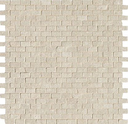 Мозаика Fap Nux Beige Brick Mosaico Anticato, цвет бежевый, поверхность матовая, под кирпич, 305x305