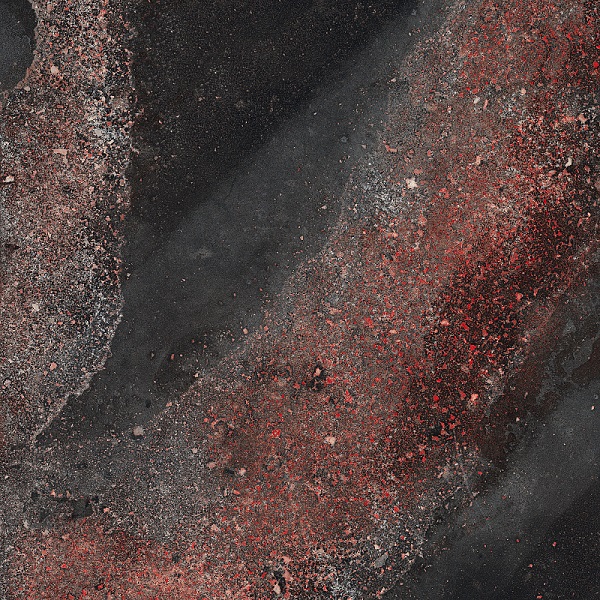Керамогранит Fanal Michigan Red Lap, цвет чёрный красный, поверхность лаппатированная, квадрат, 900x900