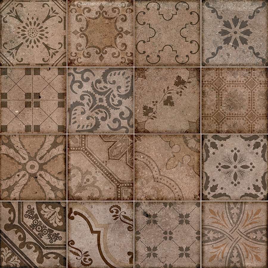 Мозаика Sant Agostino Terre Nuove Caleido Brown CSACABRO01, цвет коричневый, поверхность матовая, квадрат, 300x300