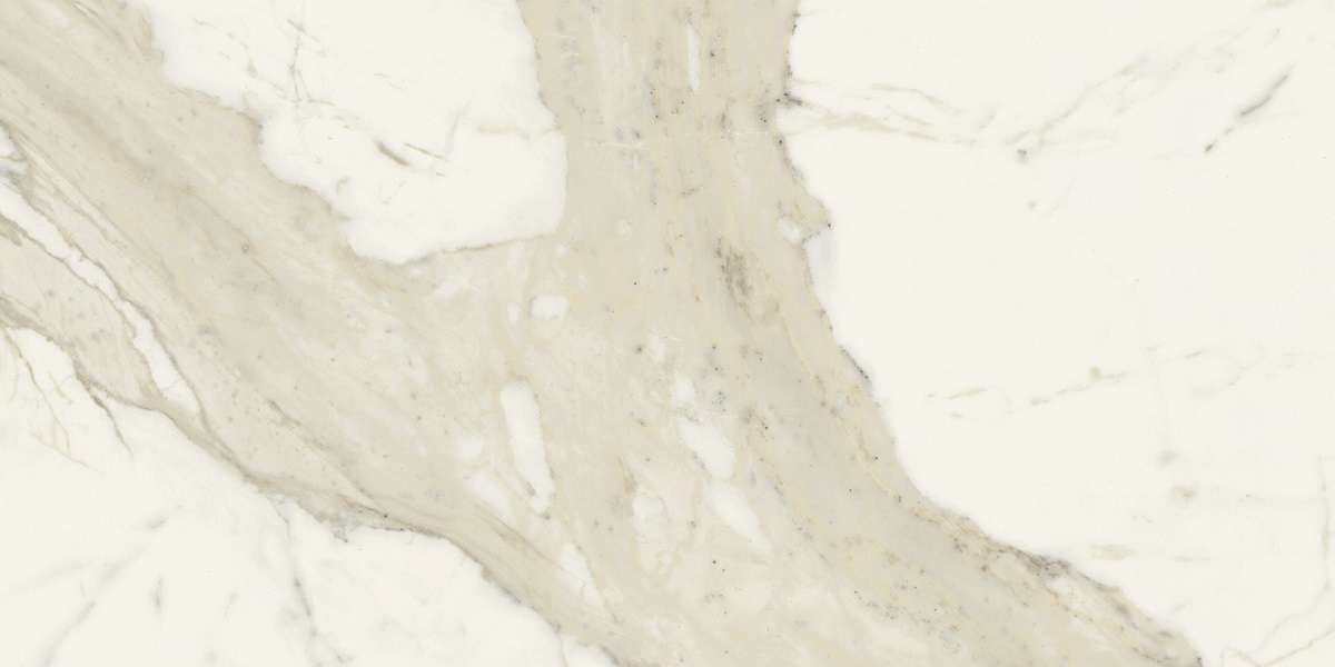 Керамогранит Iris Marble Active Calacatta Active IAS195X864, цвет белый бежевый, поверхность матовая, прямоугольник, 600x1200