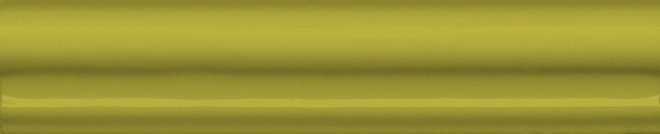 Бордюры Kerama Marazzi Бордюр Багет Клемансо оливковый BLD038, цвет жёлтый, поверхность глянцевая, прямоугольник, 30x150