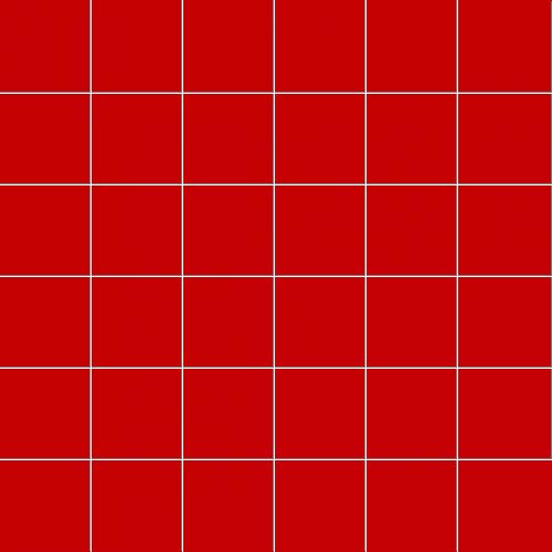 Мозаика Ce.Si Matt Vermiglio Rete 5x5, цвет красный, поверхность матовая, квадрат, 300x300