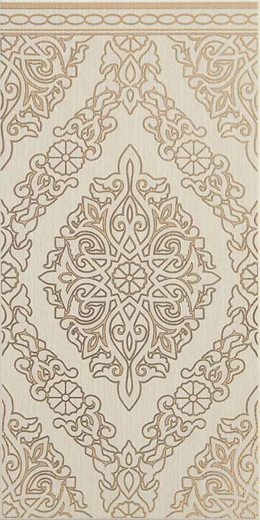 Декоративные элементы Rodnoe Siena Arabesque-1 Decor Beige, цвет бежевый, поверхность матовая, прямоугольник, 250x500