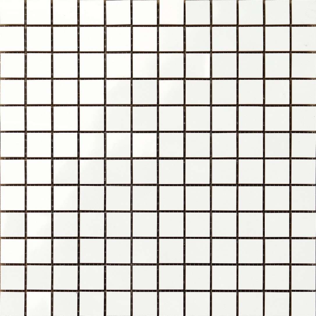 Мозаика Ragno Mosaico Milk R4YZ, цвет белый, поверхность глянцевая, квадрат, 300x300