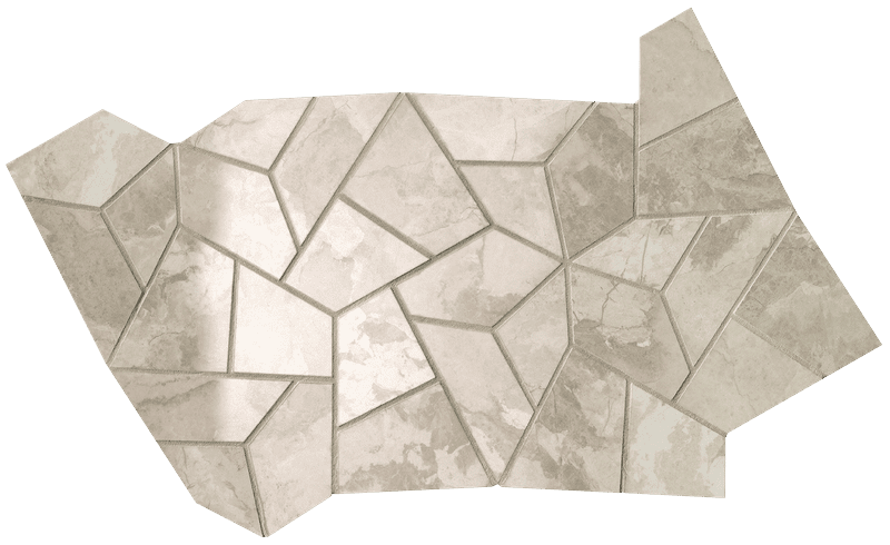 Мозаика Fap Kamu White Fly Mosaico fPRM, цвет белый, поверхность полированная, , 250x415