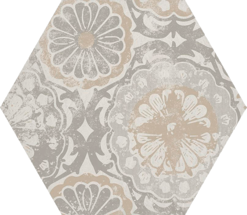 Декоративные элементы Bayker Hopi Deco Gesso 1, цвет бежевый, поверхность глазурованная, прямоугольник, 210x182
