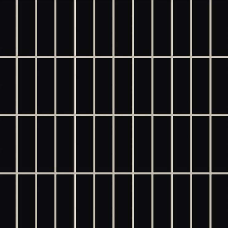 Мозаика Maciej Zien Piccadilly Oxford Black, цвет чёрный, поверхность глянцевая, квадрат, 298x298