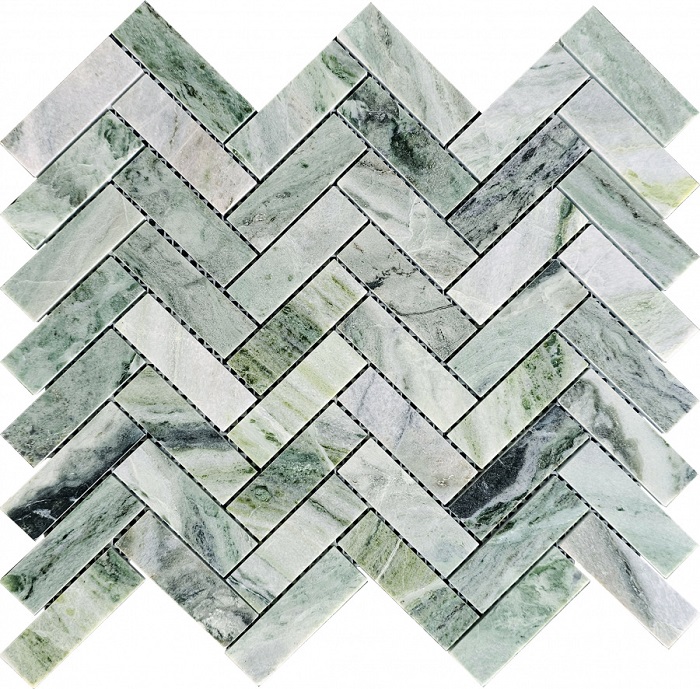Мозаика Pixel Mosaic PIX320 Jet Green, цвет зелёный, поверхность матовая, квадрат, 287x317