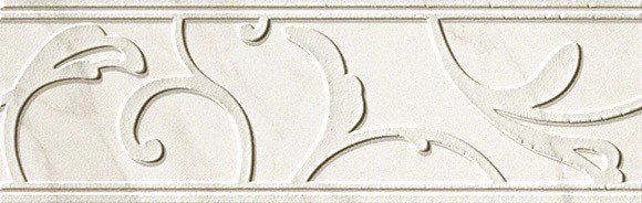 Бордюры Fap Roma Classic Calacatta Listello, цвет белый, поверхность матовая, прямоугольник, 80x250
