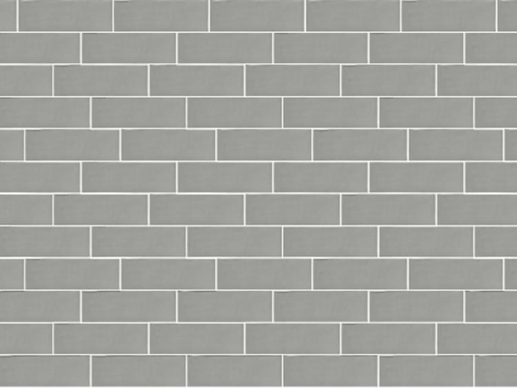 Керамическая плитка Ornamenta Pick’n Brick Grigio Glossy PB0515GG, цвет серый, поверхность глянцевая, под кирпич, 50x150