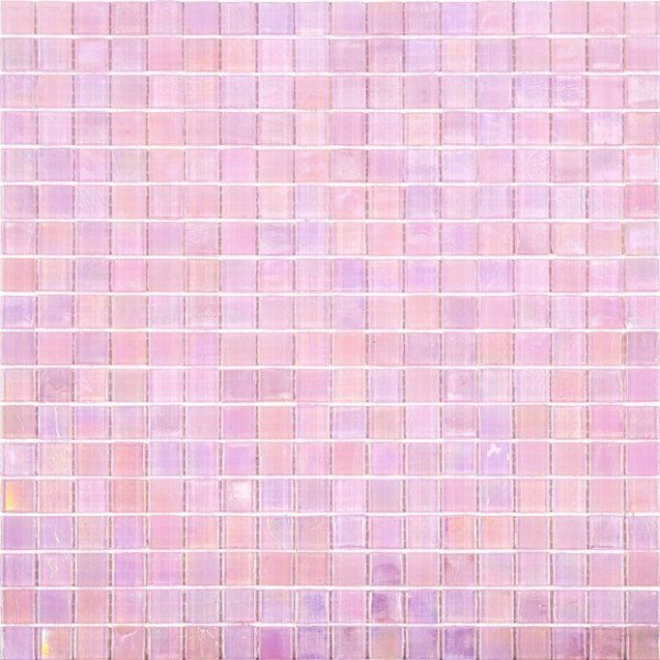 Мозаика Alma Mosaic Flicker NN45, цвет розовый, поверхность глянцевая, квадрат, 150x150