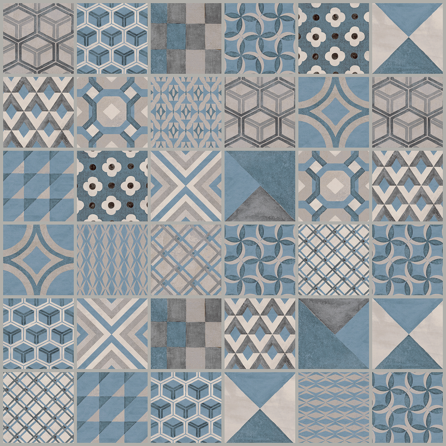 Мозаика Kerama Marazzi Онда 2 мозаичный VT416B\MM, цвет синий, поверхность матовая, квадрат, 300x300