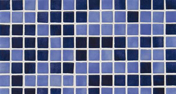 Мозаика Ezarri Mix 2577-С, цвет синий, поверхность глянцевая, прямоугольник, 313x495
