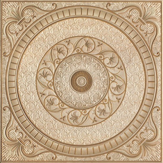 Декоративные элементы Cristacer Constanza Decor Coimbra Oro, цвет бежевый, поверхность полированная, квадрат, 600x600
