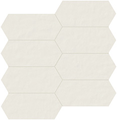 Декоративные элементы Casa Dolce Casa Neutra 01 Bianco Gres C (7,5X15) 6mm 749586, цвет белый, поверхность матовая, шестиугольник, 300x300