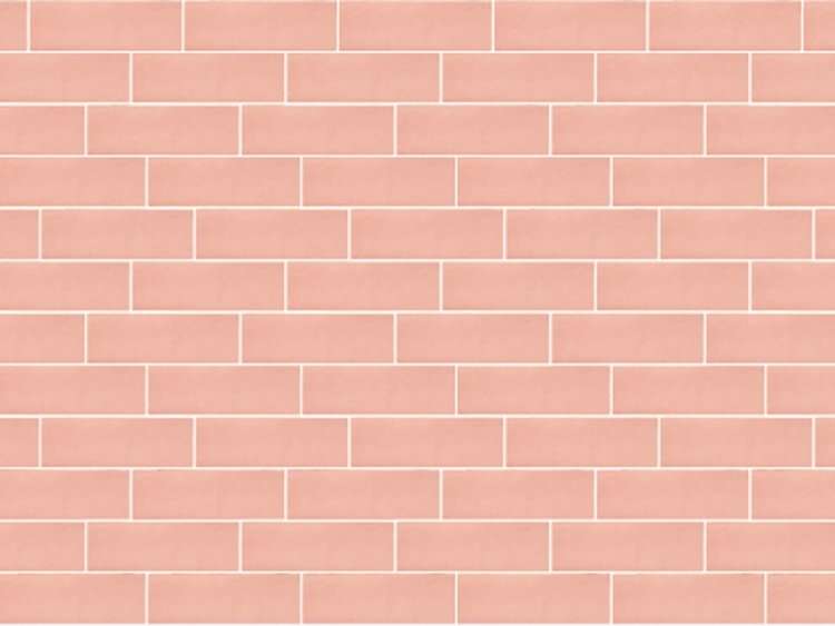 Керамическая плитка Ornamenta Pick’n Brick Rosa PB0515RO, цвет розовый, поверхность матовая, под кирпич, 50x150