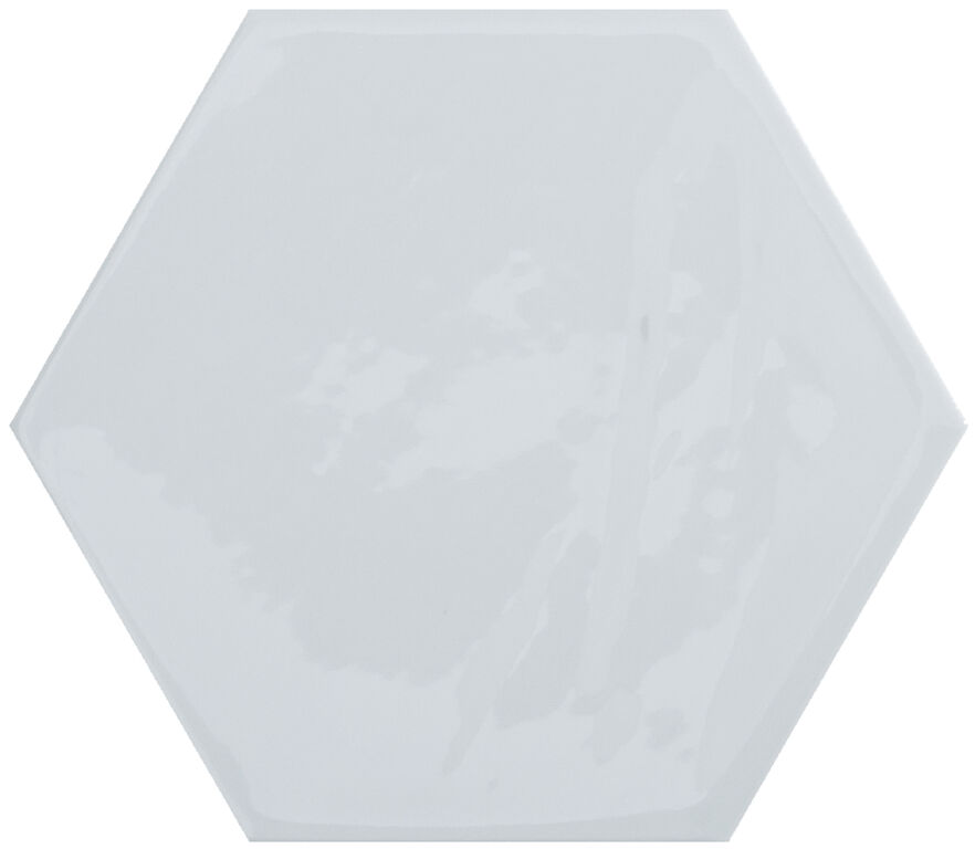 Керамическая плитка Cifre Kane Hexagon White, цвет белый, поверхность глянцевая, шестиугольник, 160x180
