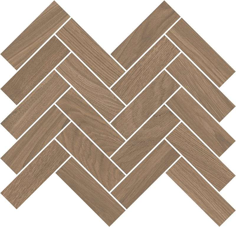 Декоративные элементы Kerama Marazzi Монтиони Декор Мозаичный Коричневый Матовый T042\SG5265, цвет коричневый, поверхность матовая, прямоугольник, 340x355