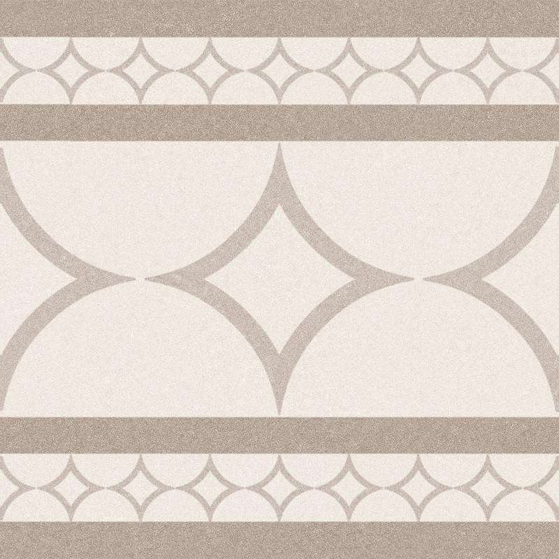 Бордюры Azulejos El Mijares Brecia beige cenefa, цвет бежевый, поверхность матовая, квадрат, 225x225