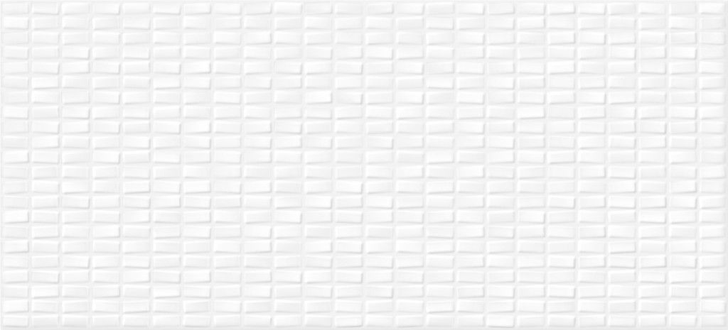 Керамическая плитка Cersanit Pudra Белый PDG053D, цвет белый, поверхность глянцевая 3d (объёмная), прямоугольник, 200x440