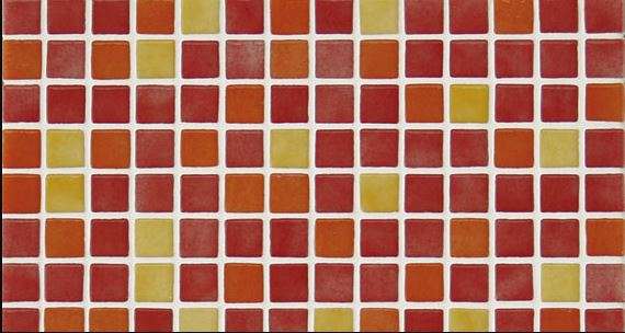 Мозаика Ezarri Mix 25006-D, цвет красный, поверхность глянцевая, прямоугольник, 313x495