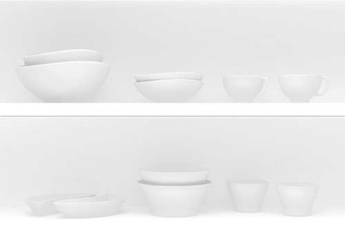 Декоративные элементы Vives Satinados Set-2, цвет белый, поверхность матовая, прямоугольник, 333x1000