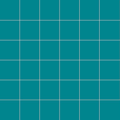 Мозаика Ce.Si Matt Salvia Rete 5x5, цвет бирюзовый, поверхность матовая, квадрат, 300x300
