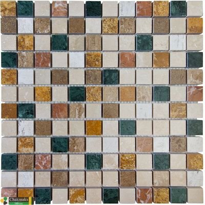 Мозаика Chakmaks Anatolian Stone Lete, цвет разноцветный, поверхность рельефная, квадрат, 305x305