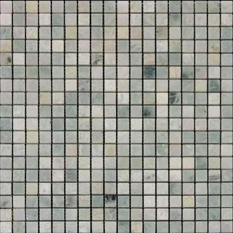 Мозаика Natural Mosaic Adriatica (1,5X1,5) 7M070-15P, цвет бирюзовый, поверхность полированная, квадрат, 305x305