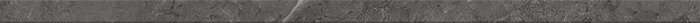 Бордюры Italon Charme Evo Antracite Spigolo 600090000363, цвет серый, поверхность патинированная, прямоугольник, 10x300