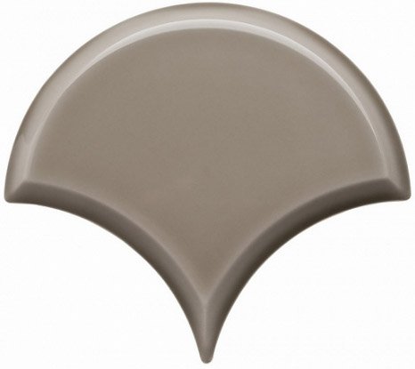 Керамическая плитка Adex ADST8018 Escama Biselado Eucalyptus, цвет серый, поверхность глянцевая, чешуя, 130x150