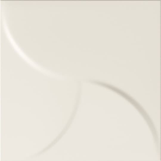 Керамическая плитка Dune Shapes 2 Aria Panna 187417, цвет белый, поверхность матовая рельефная, квадрат, 250x250