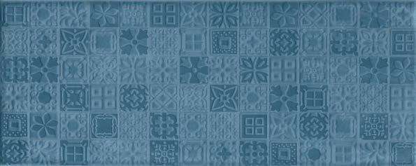 Декоративные элементы Dom Aria Lake Macrame Inserto, цвет синий, поверхность глянцевая, прямоугольник, 200x500
