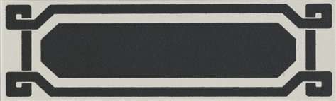Бордюры Grazia Old England List Ed York OELD5, цвет чёрно-белый, поверхность матовая, прямоугольник, 60x200