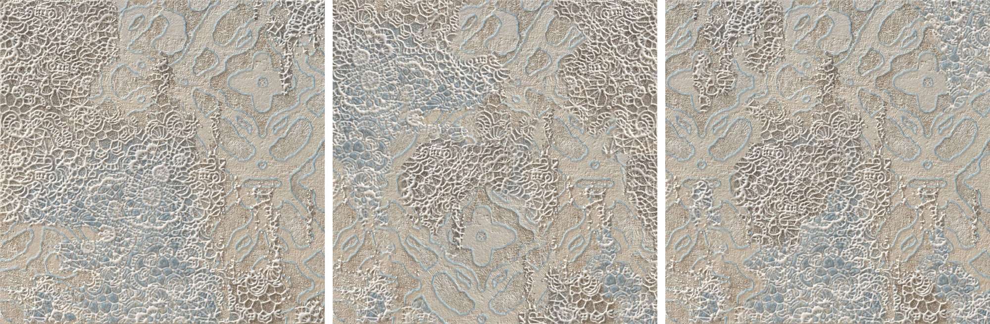 Декоративные элементы Atlantic Tiles Vilas Decor Passage Vison, цвет серый, поверхность матовая, квадрат, 400x400
