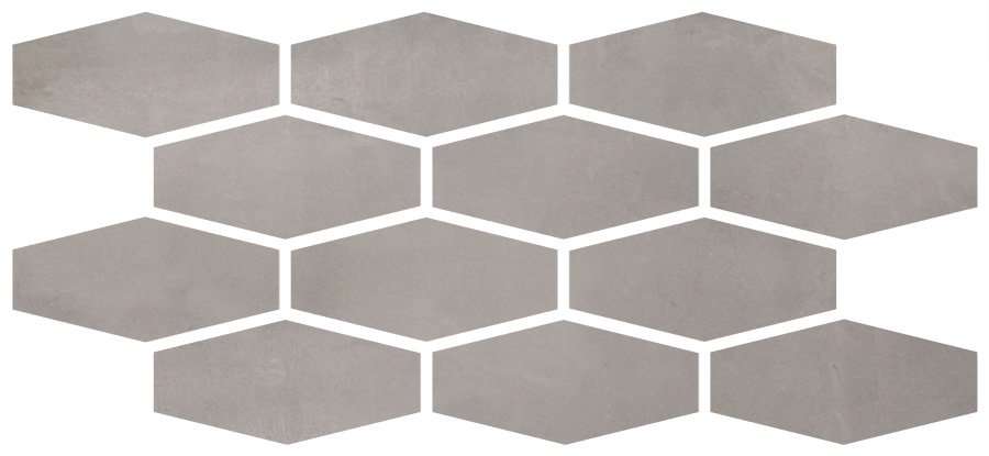 Мозаика ABK Mosaico Losanga Silver I9R03151, цвет серый, поверхность матовая, прямоугольник, 300x600