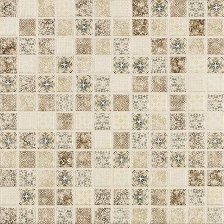 Мозаика Jasba Pattern Beige-Braun 42401H, цвет бежевый, поверхность матовая, квадрат, 316x316