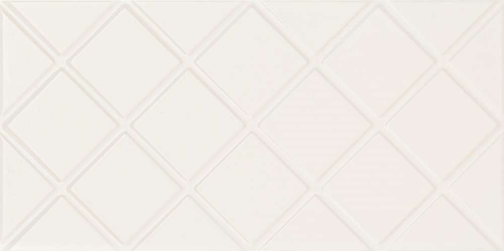 Декоративные элементы Tubadzin Blanca Geo STR, цвет белый, поверхность глянцевая структурированная, прямоугольник, 298x598