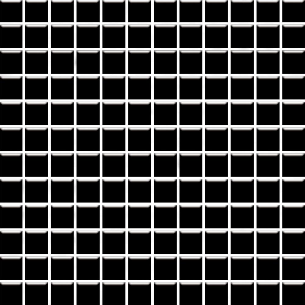 Мозаика Paradyz Altea Nero Mozaika (2,3x2,3), цвет чёрный, поверхность матовая, квадрат, 298x298