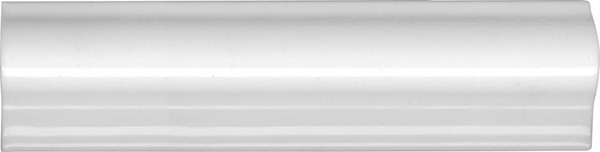 Бордюры Dar Ceramics Biselado/Liso Moldura Antigua Blanco Brillo, цвет белый, поверхность глянцевая, прямоугольник, 50x200