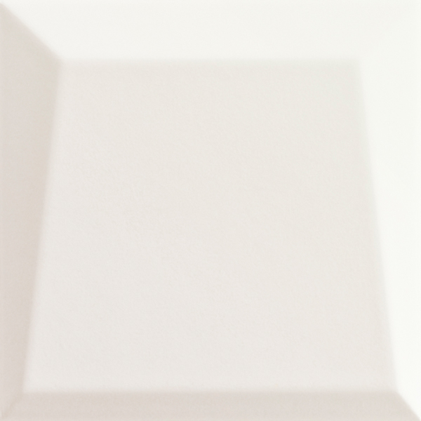 Керамическая плитка Ava UP Lingotto White Matte 192021, цвет белый, поверхность матовая 3d (объёмная), квадрат, 100x100